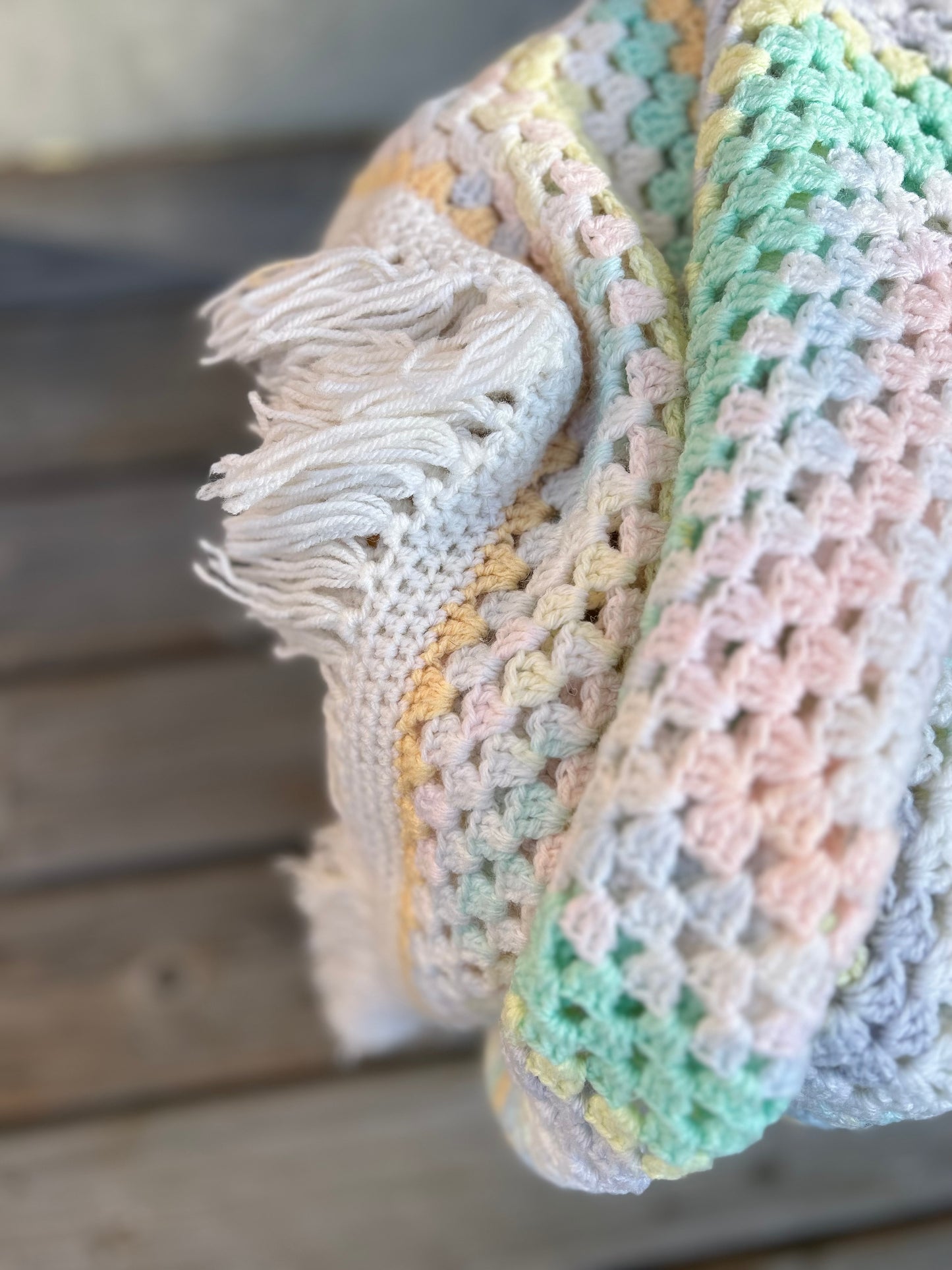 Fringe Baby Blanket