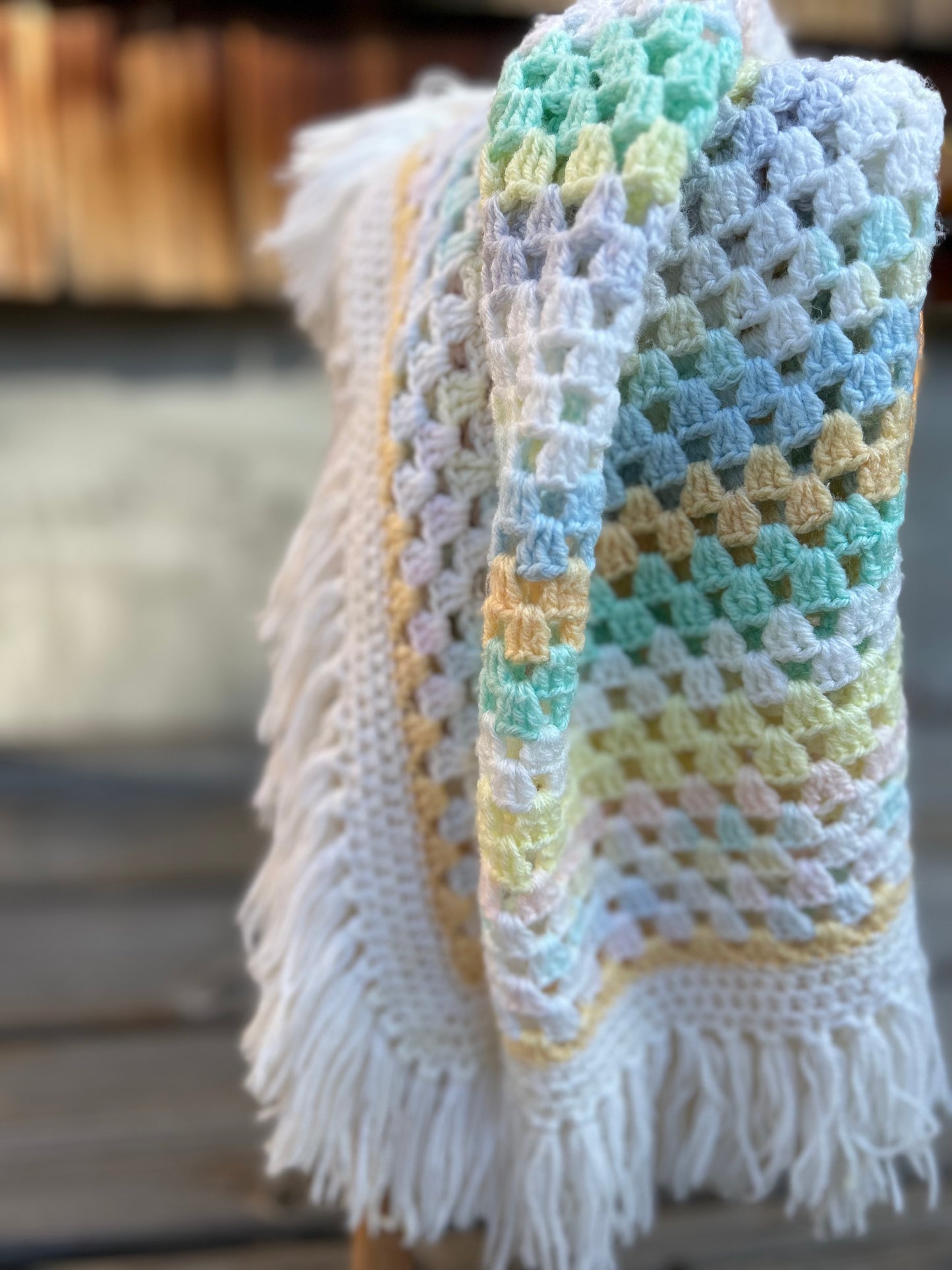 Fringe Baby Blanket